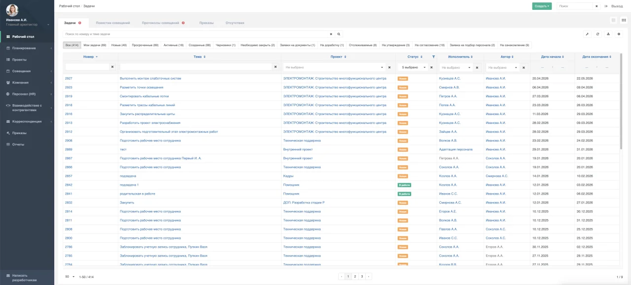 Управление задачами